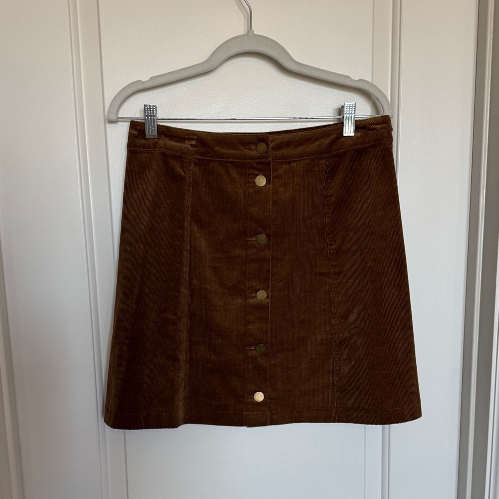 Ellison Chocolate Corduroy Mini Skirt
